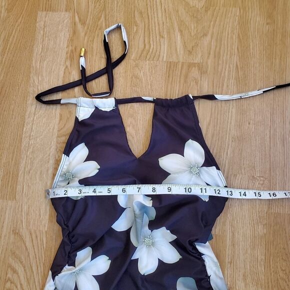 Ralph Lauren Villa Floral High Neck Halterkini Top - Picture 16 of 16